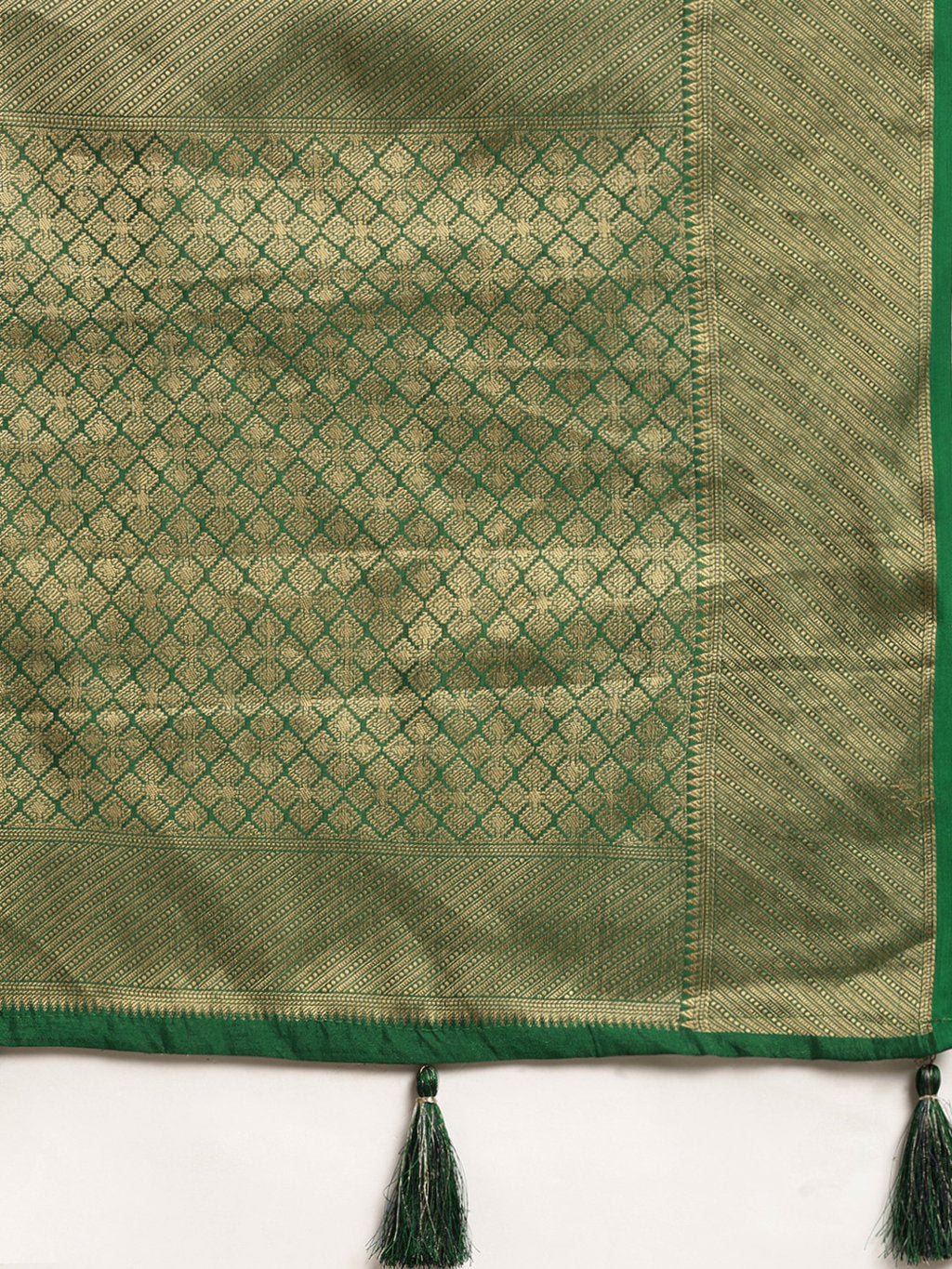 Women's Blue Patola Silk Woven Work Traditional Tassle Saree - Sangam Prints