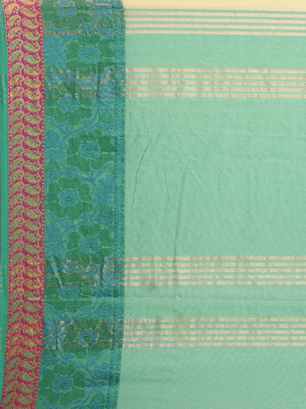 Women's Prints Yellow Cotton Handloom Woven Work Traditional Saree - Sangam Prints