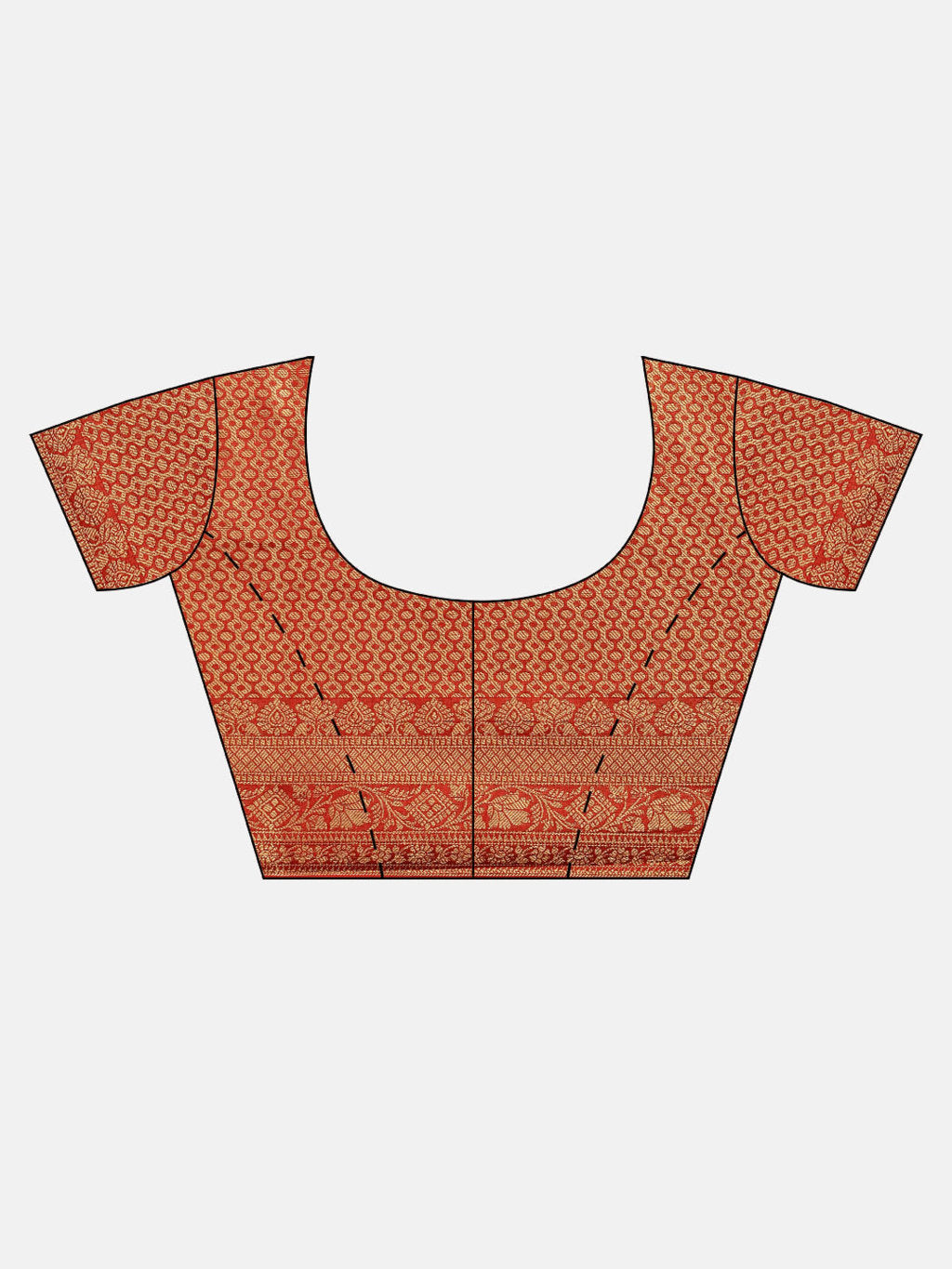 Women's Black Handloom Silk Jacquard Traditional Saree - Sangam Prints