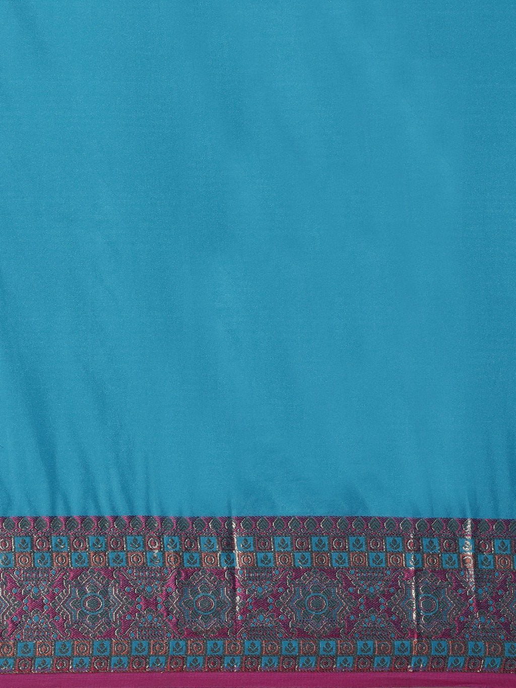 Women's Sky Blue Silk Woven Work Traditional Tassle Saree - Sangam Prints