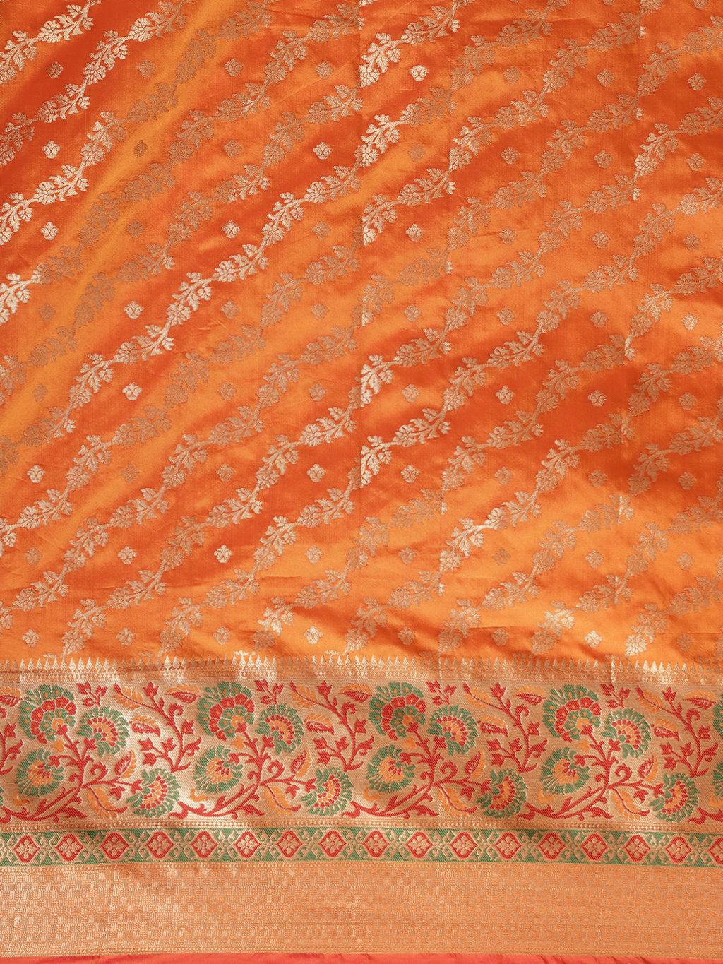 Women's Mustard Silk Woven Work Mustard Saree - Sangam Prints