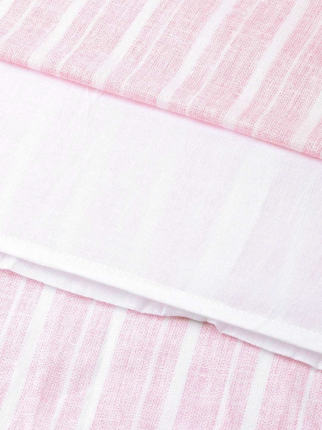 Women's Pink Stripes Drawstring Kurta - Lyush