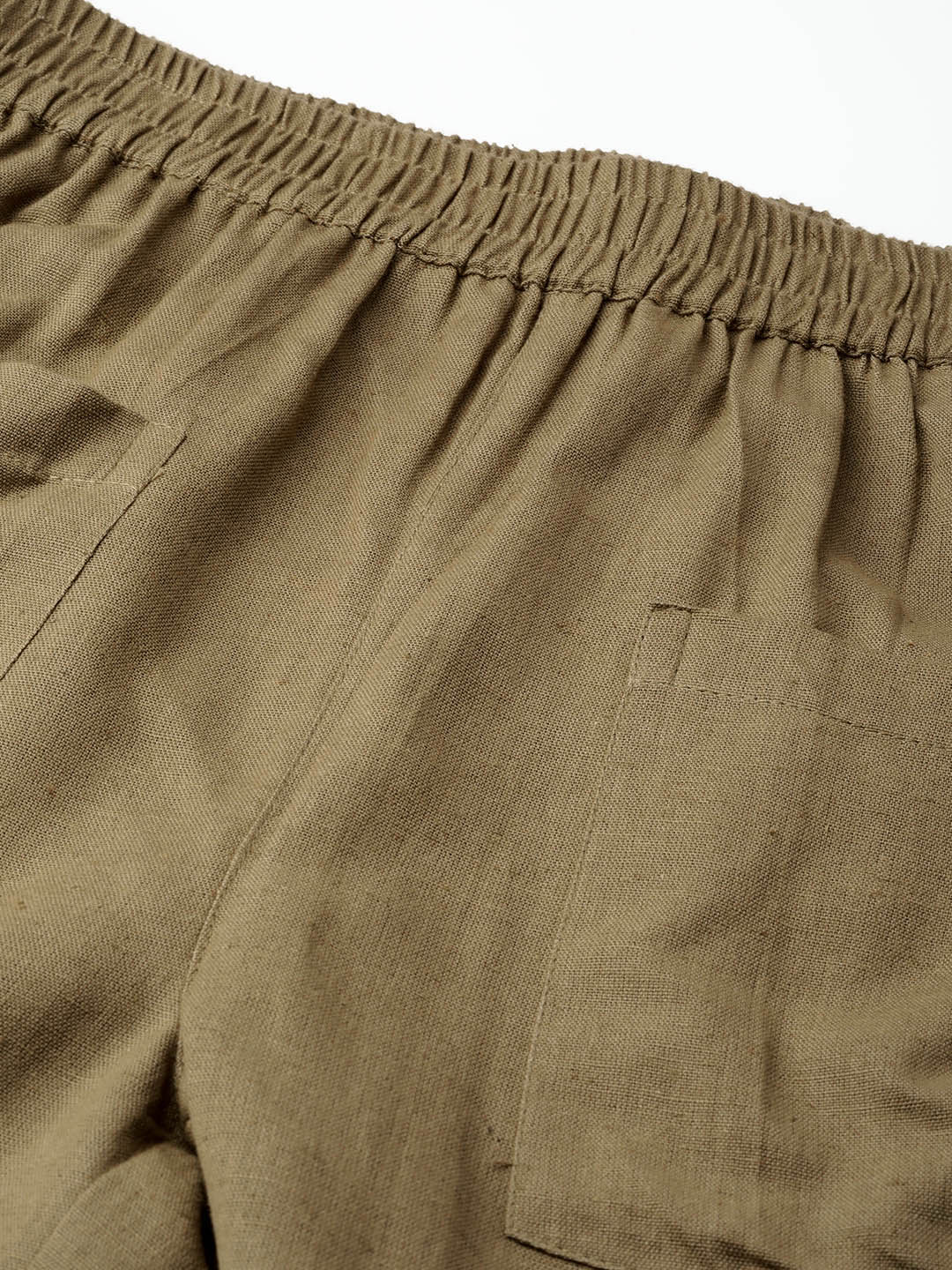 Women's Olive Patch Pocket Pants - SASSAFRAS