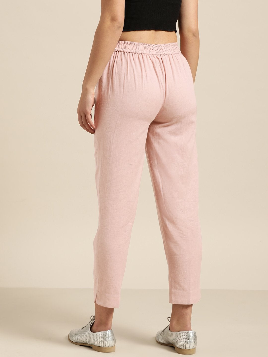 Women's Baked Pink Patch Pocket Pants - SASSAFRAS