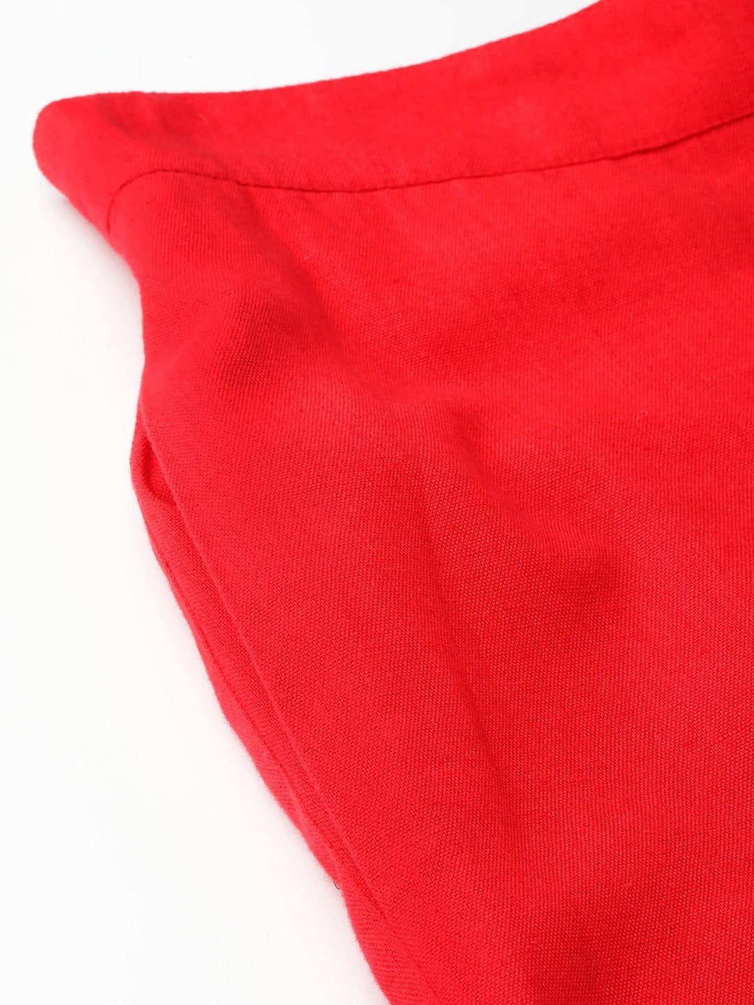 Women's Red Flared Pants - SASSAFRAS