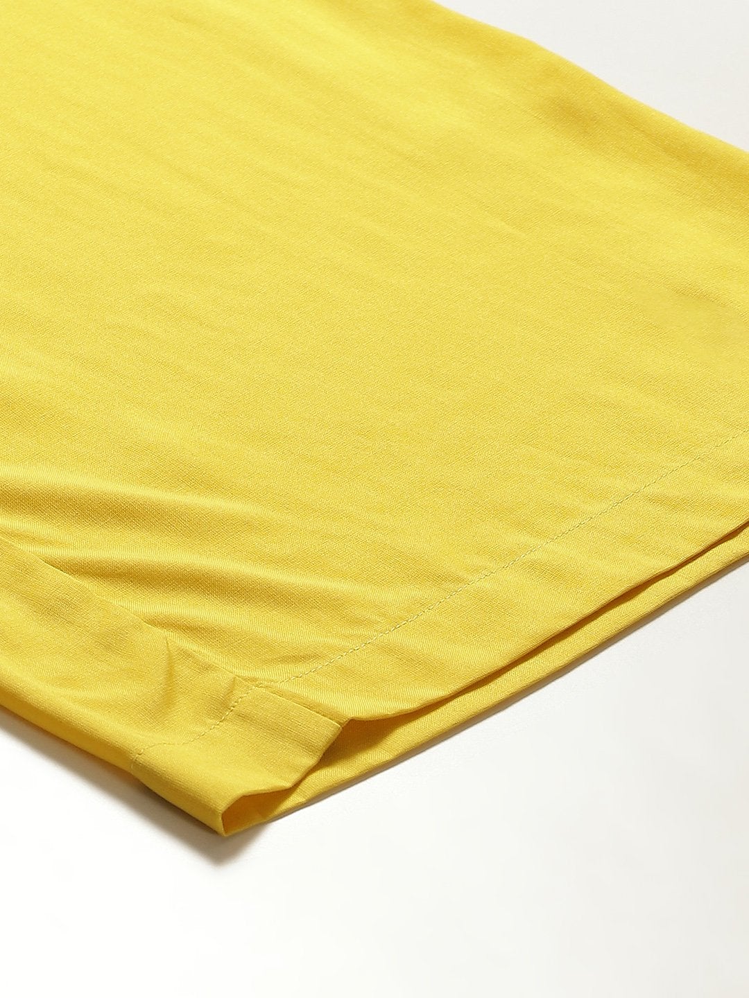 Women's Yellow Front Button Pleated Culottes - SASSAFRAS