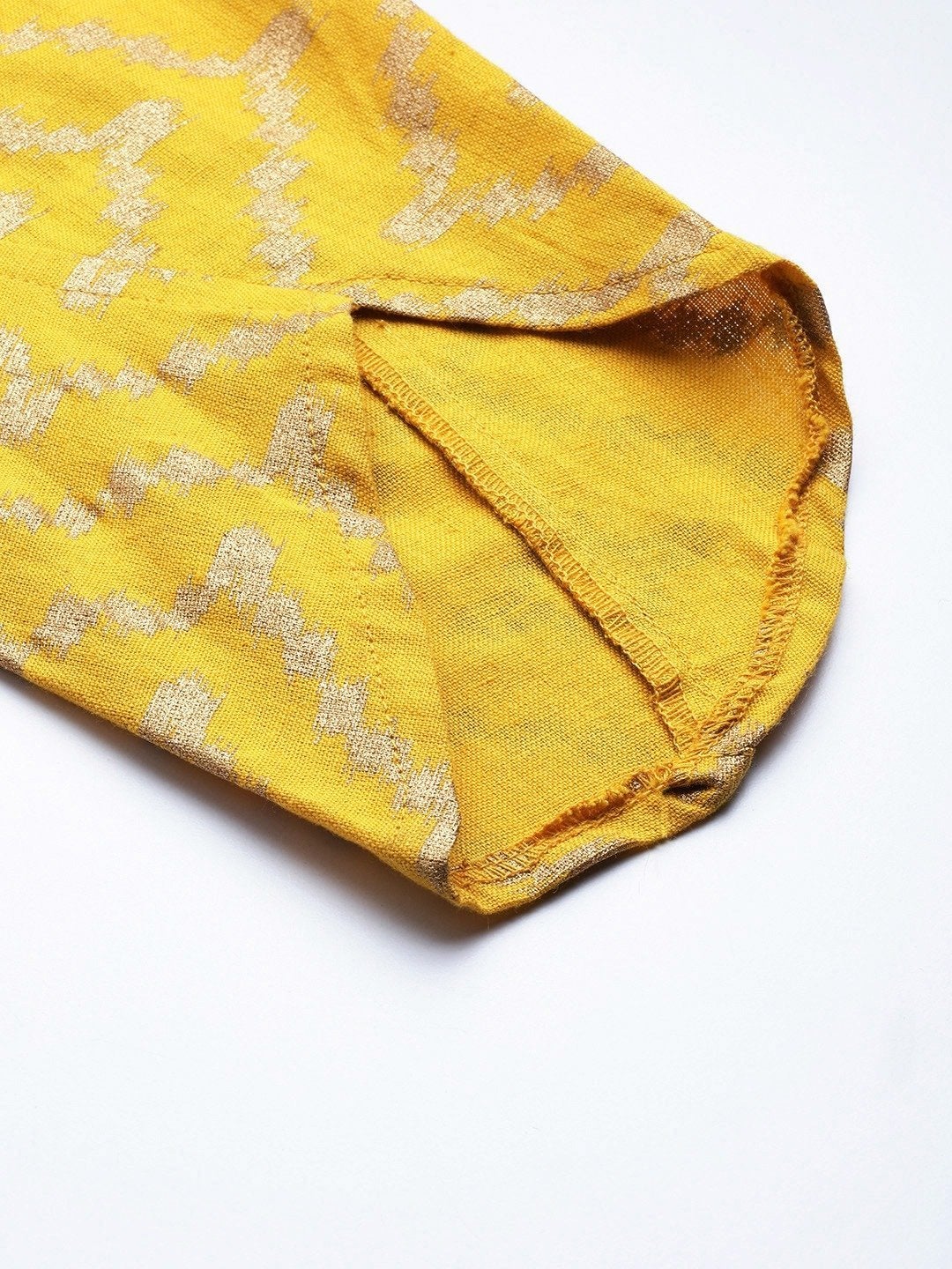 Women's Yellow Chevron Foil Tulip Pant