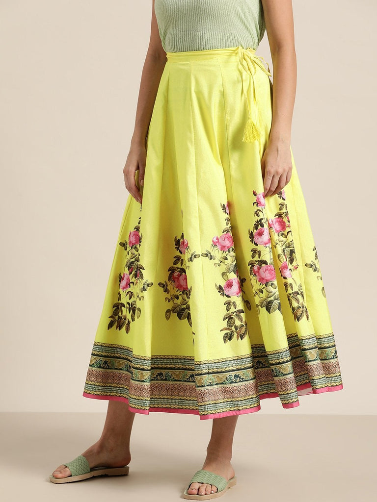 Women's Yellow Floral Kali