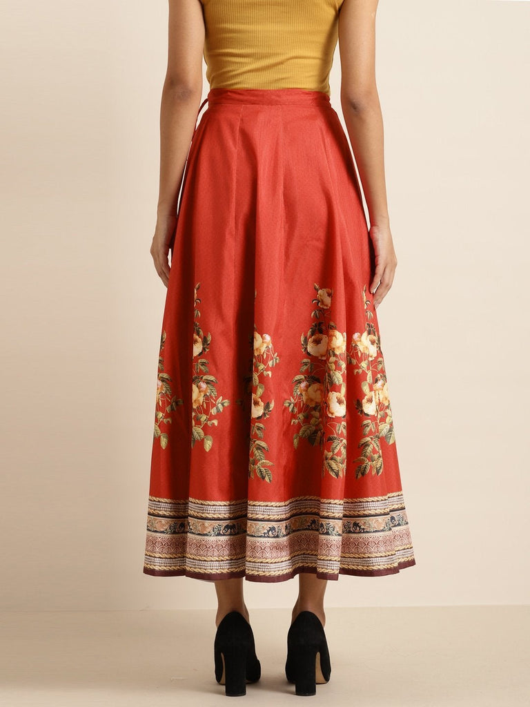 Women's Red Floral Kali