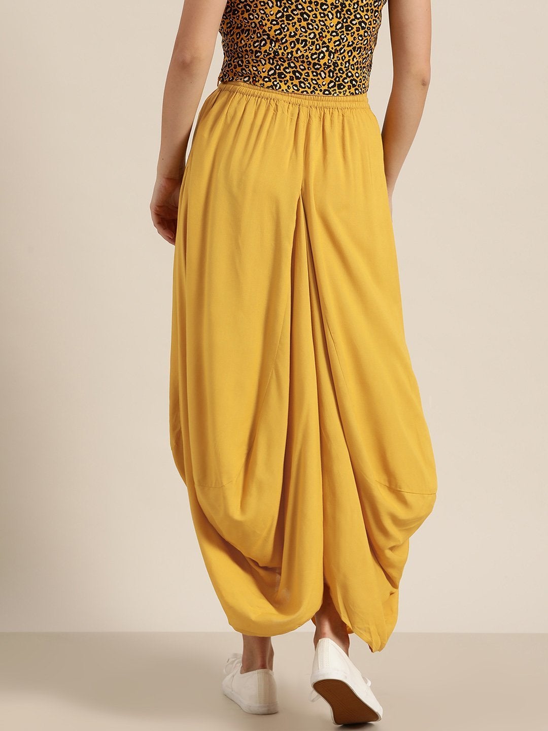 Women's Mustard Dhoti Skirt - SHAE
