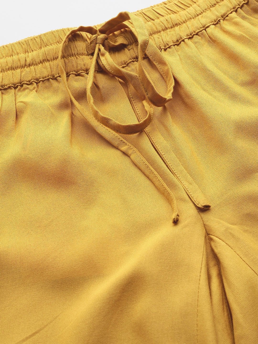 Women's Mustard Dhoti Skirt - SHAE