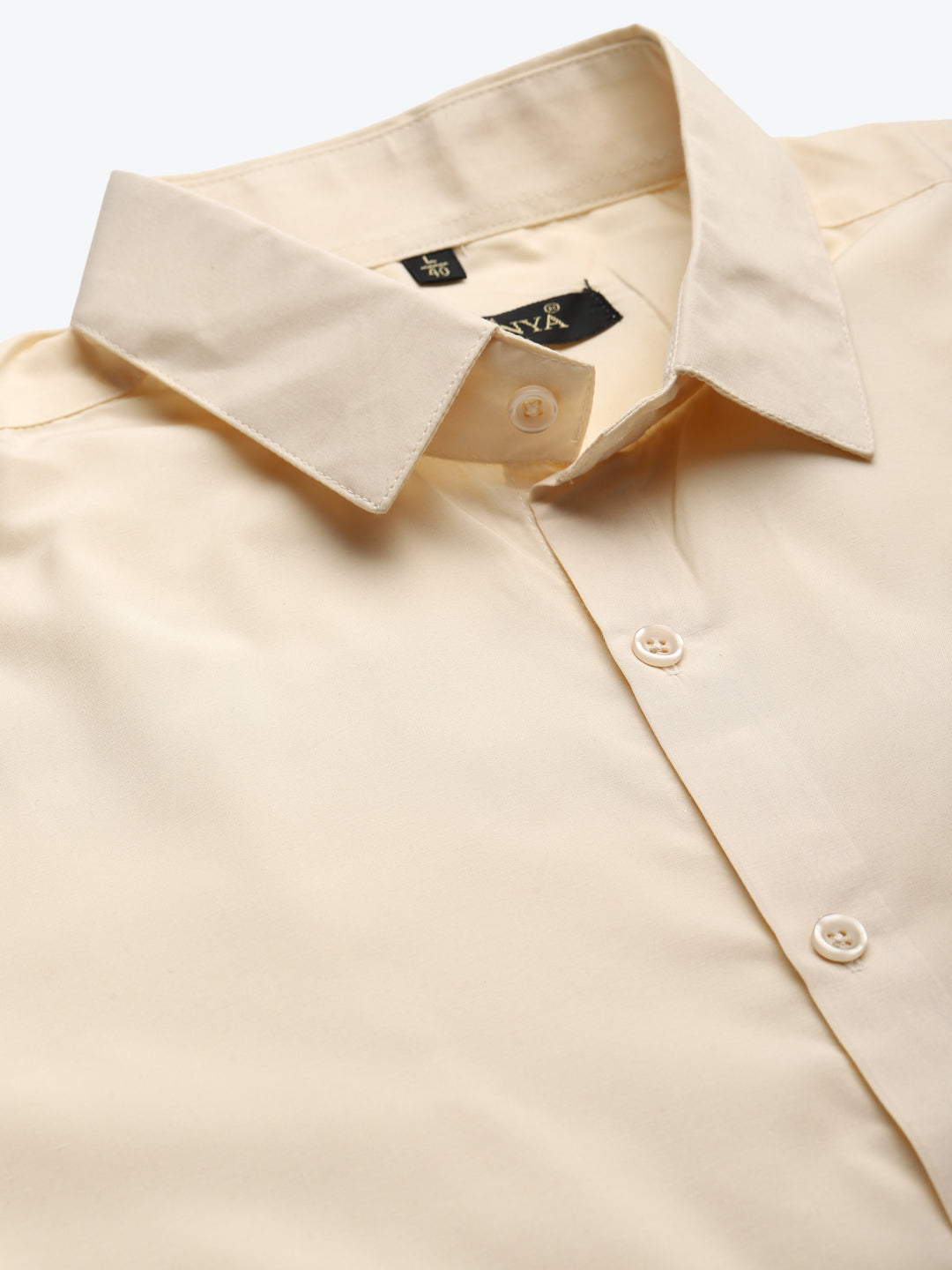 Men's Cotton Tan Classic Formal Shirt - Sojanya