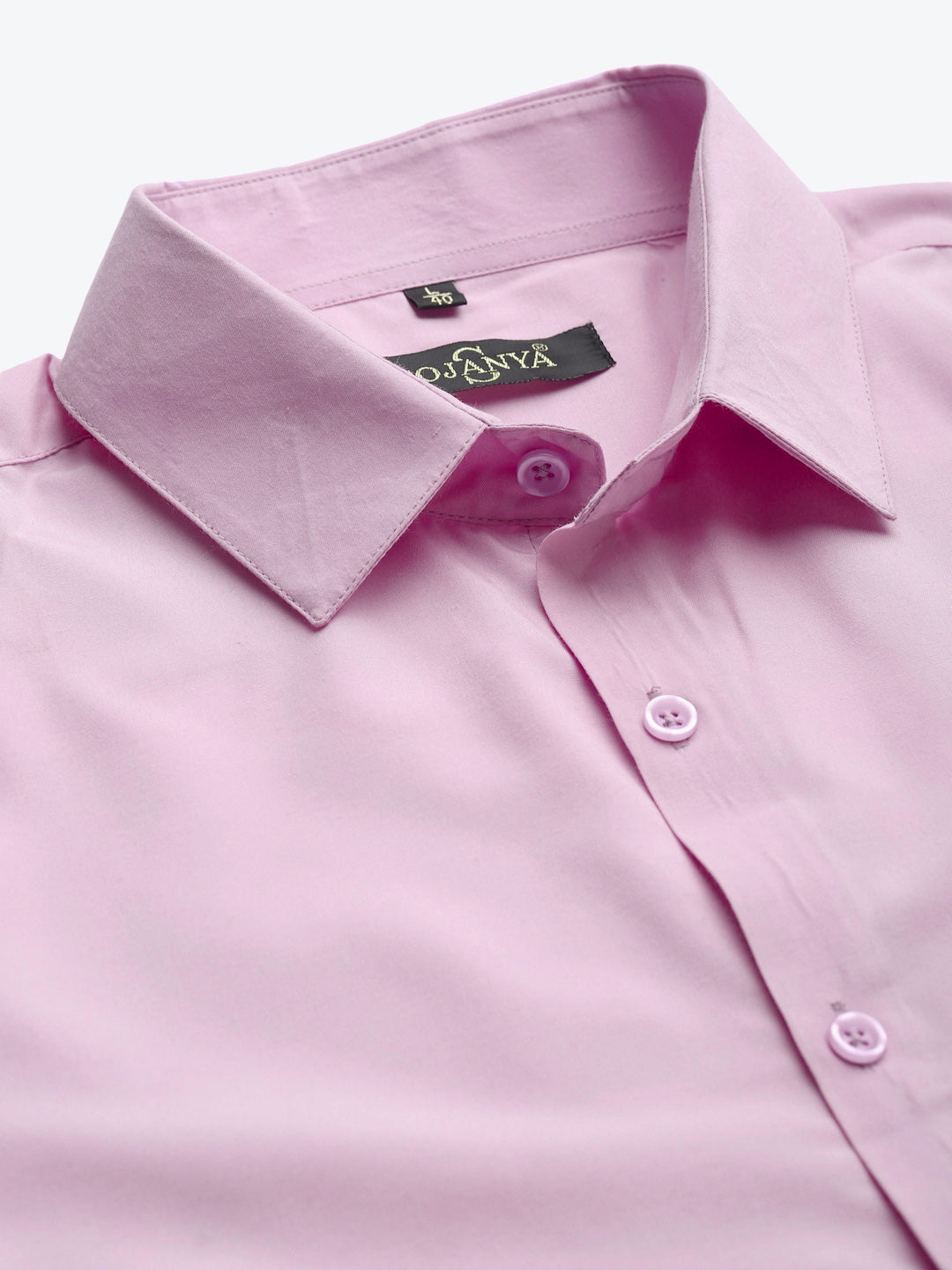 Men's Cotton Purple Classic Formal Shirt - Sojanya