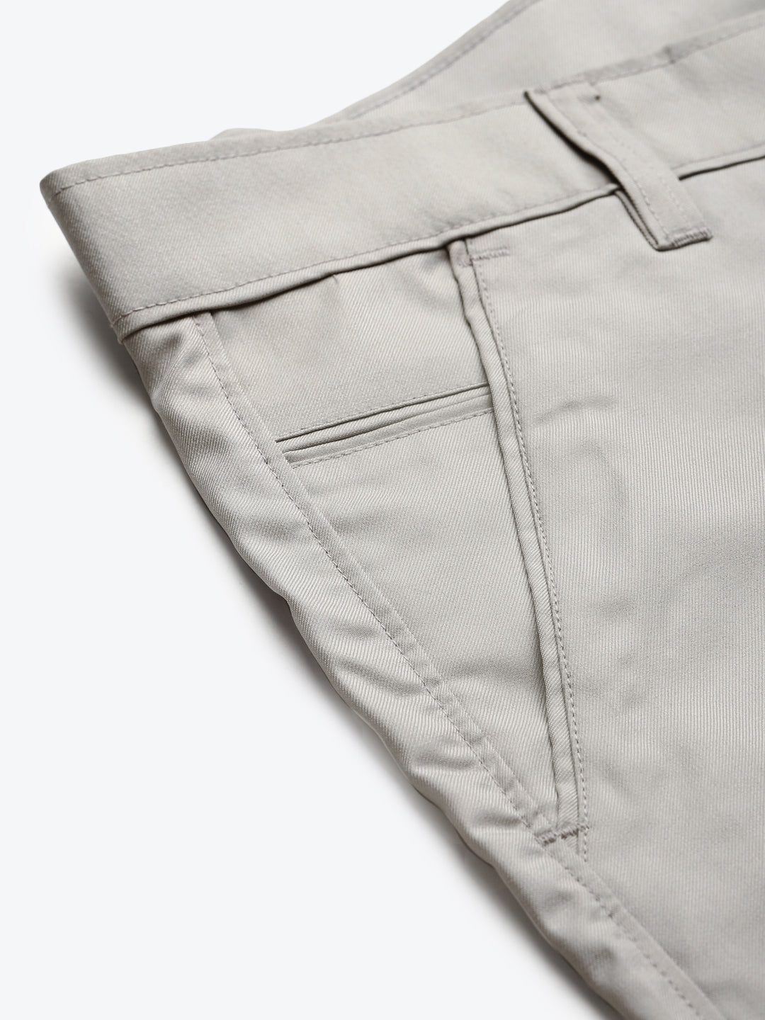 Men's Cotton Blend Light grey Solid Trouser - Sojanya