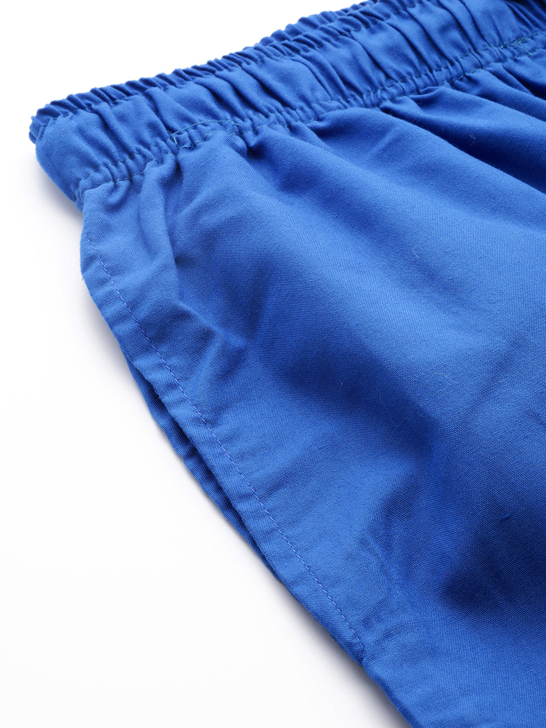 Men's Cotton Royal Blue Solid Track Pant  - Sojanya
