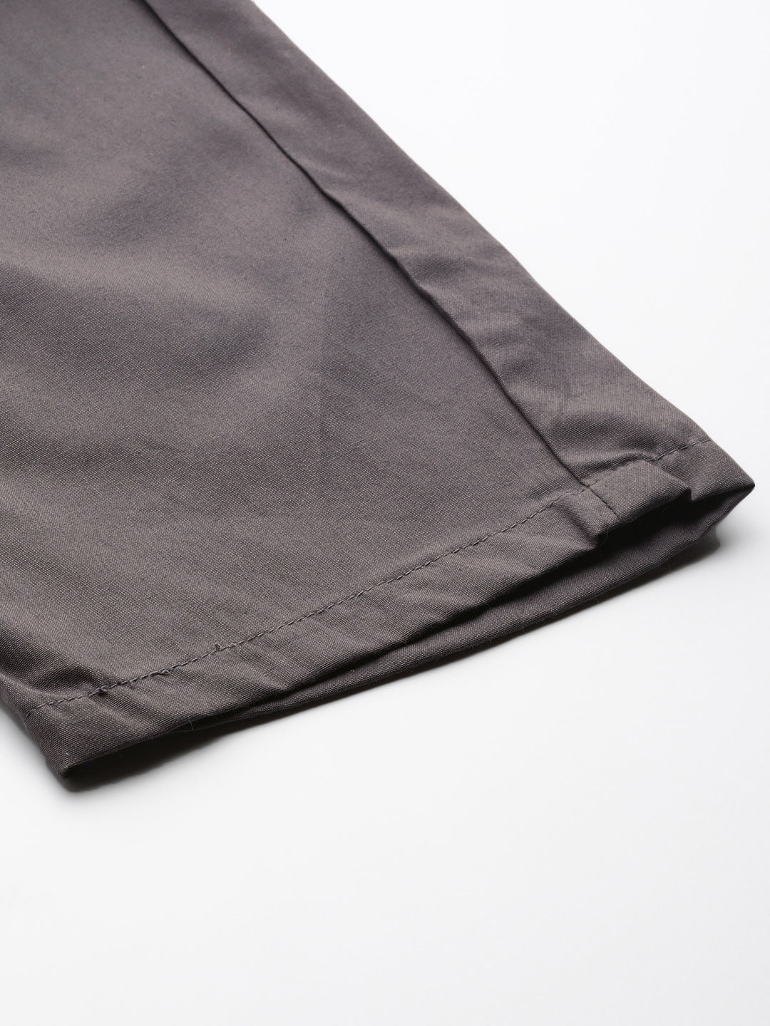 Men's Cotton Dark grey Solid Track Pant  - Sojanya
