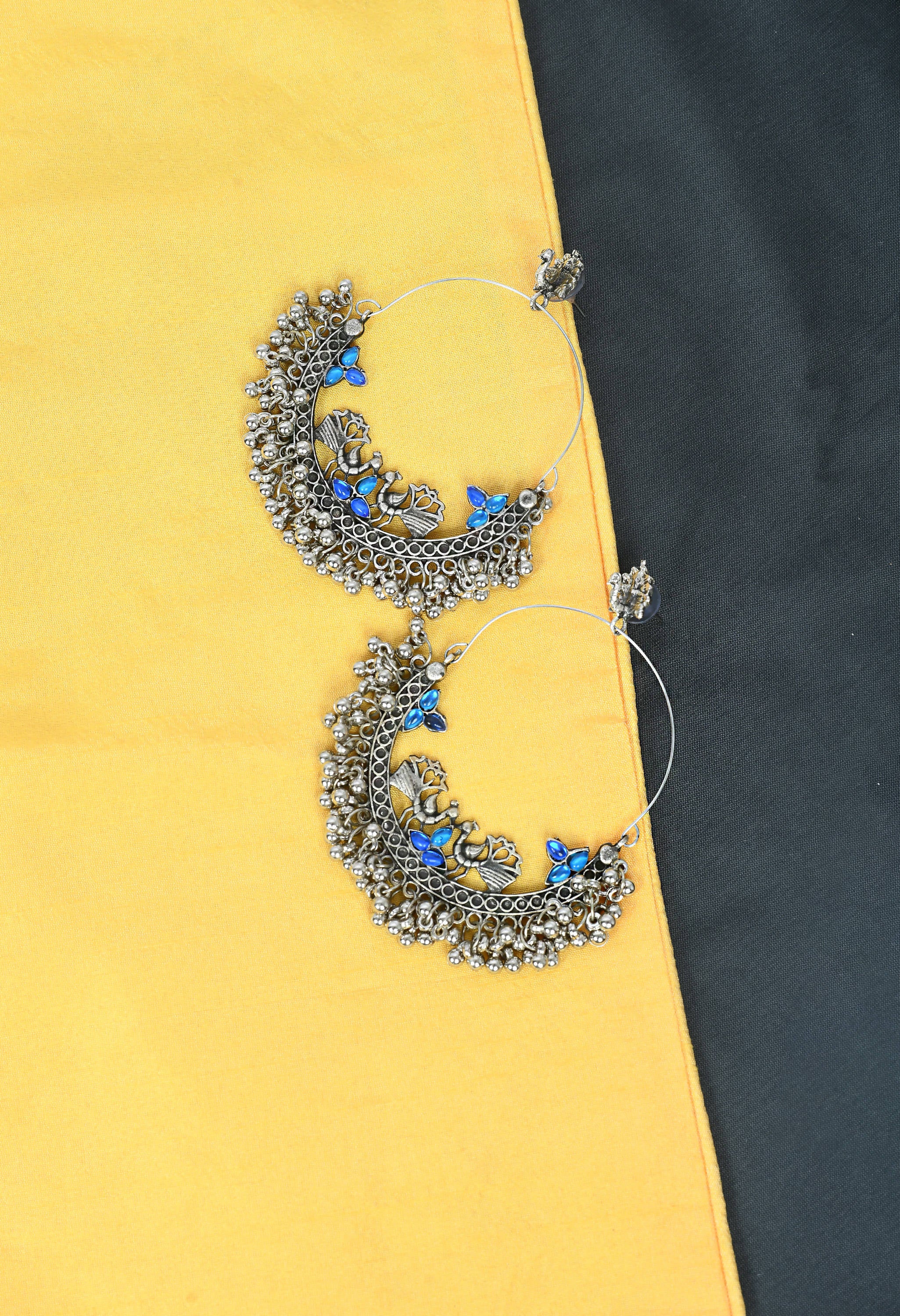 Trendia Peacock Chandbali Earrings by Kamal Johar (1 Pair earrings)