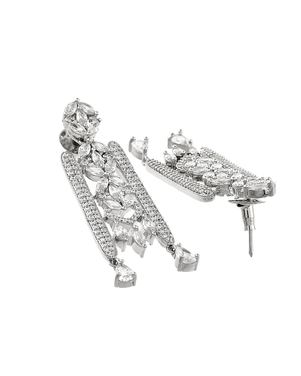 Women's Sparkling Opulence Choker Jewellery Set - Voylla