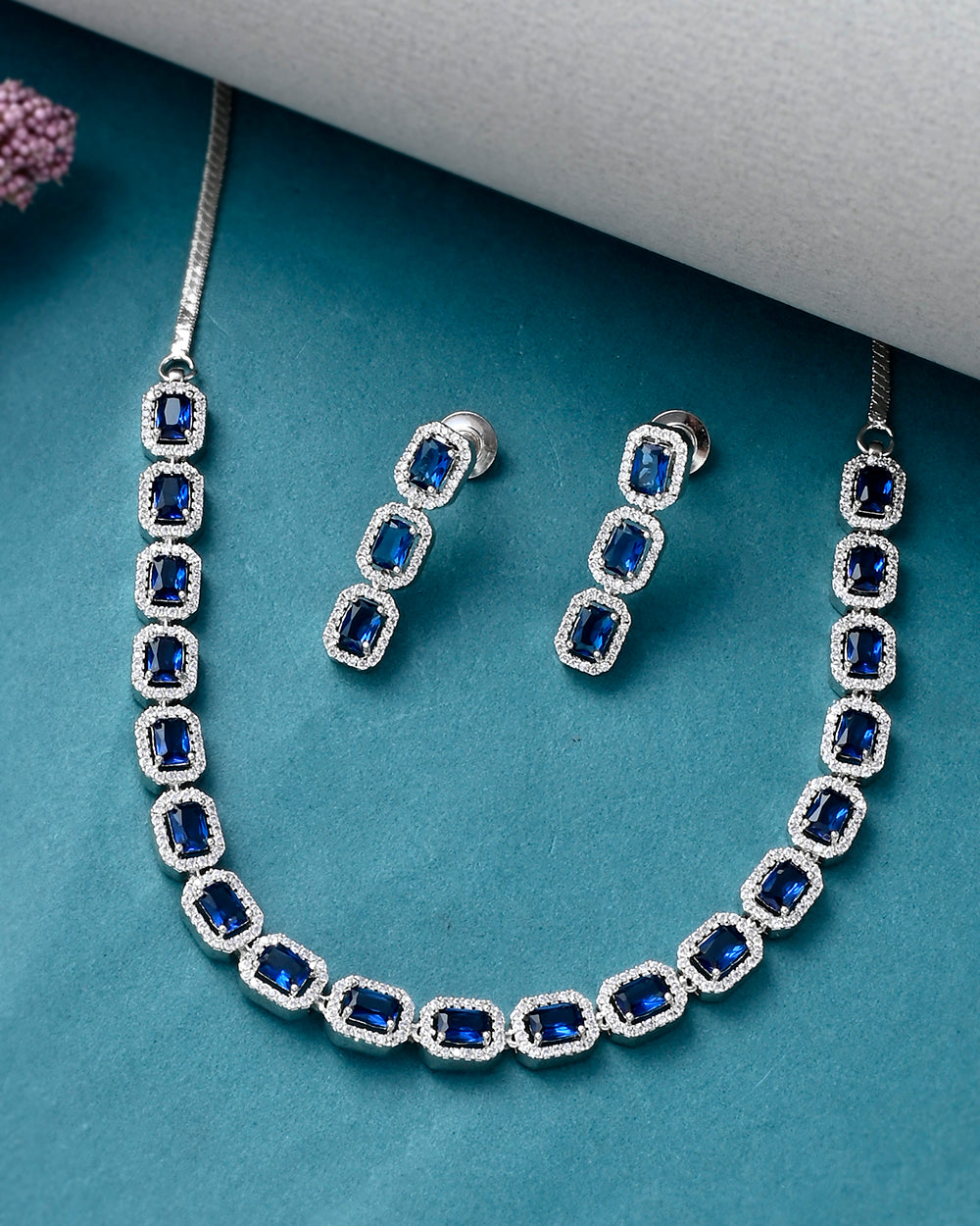 Women's Sparkling Elegance Link Design Jewellery Set - Voylla