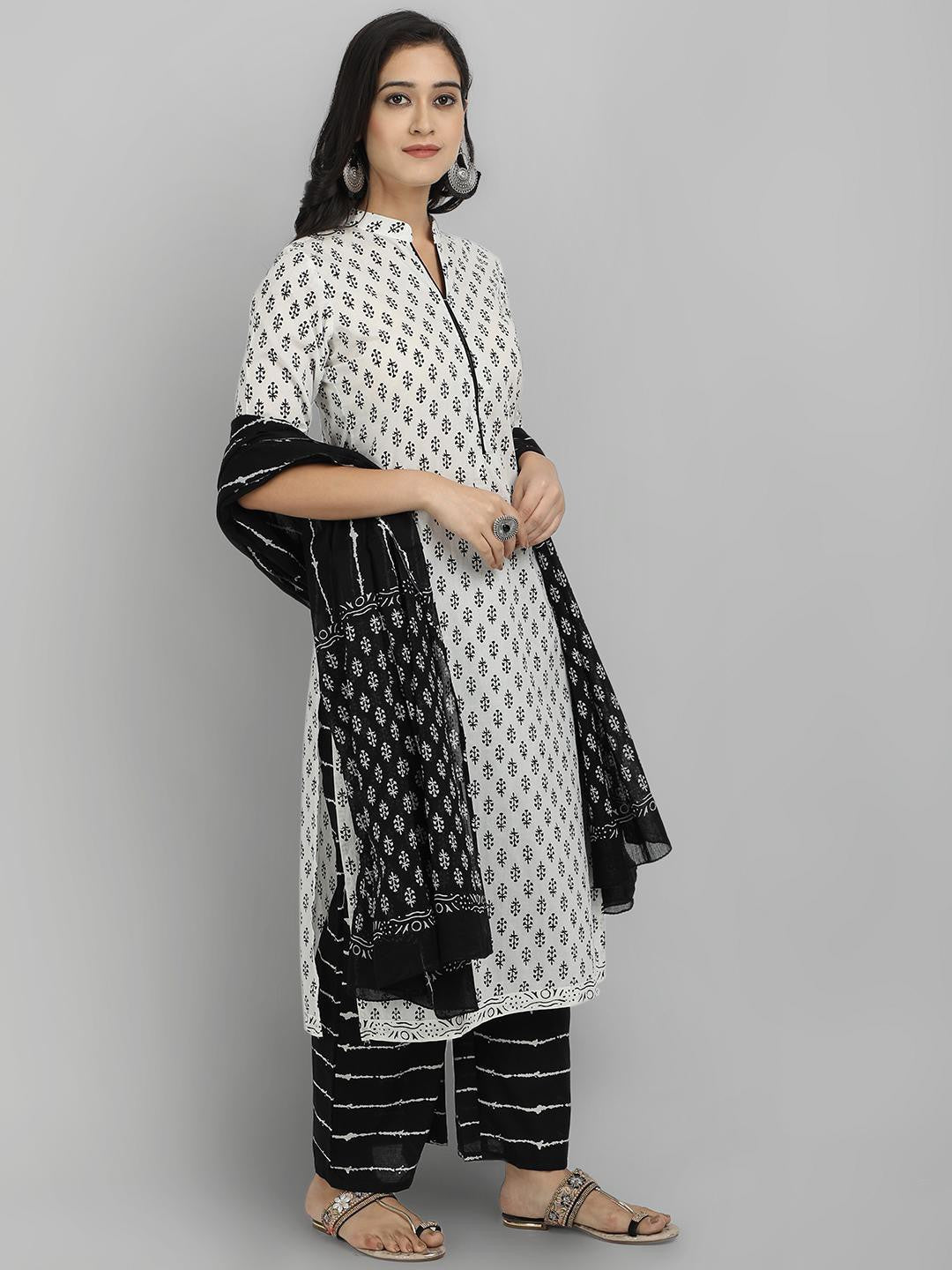 Women's White Printed Rayon Kurti Collection - Dwija Fashion