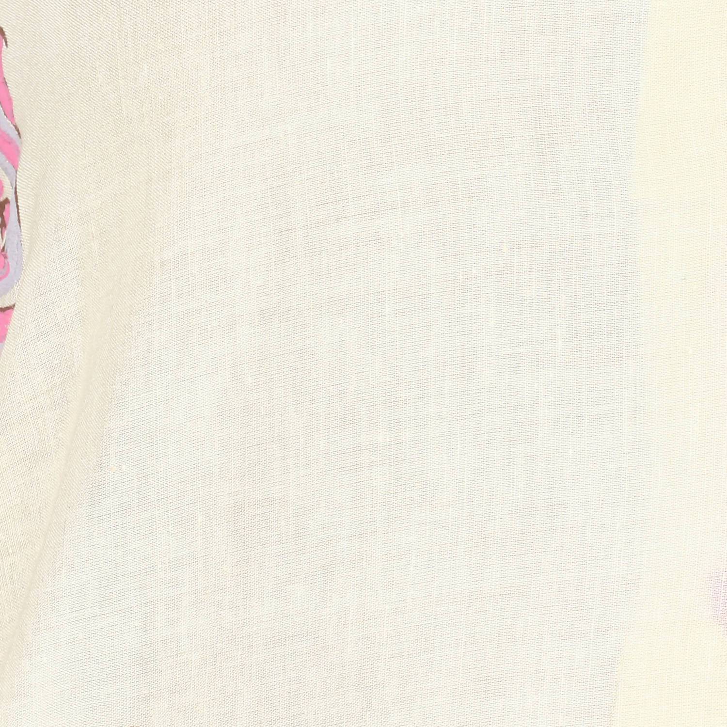 Women's Cream & Magenta Cotton Hand Block Print Straight Kurta With Palazzo Set - Cheera