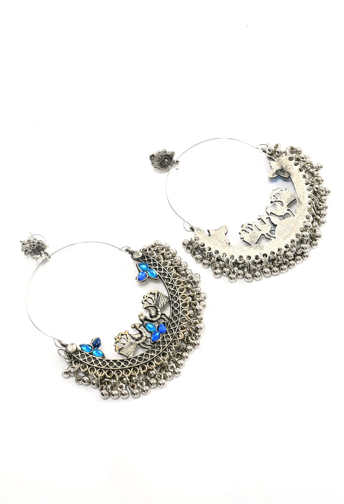 Trendia Peacock Chandbali Earrings by Kamal Johar (1