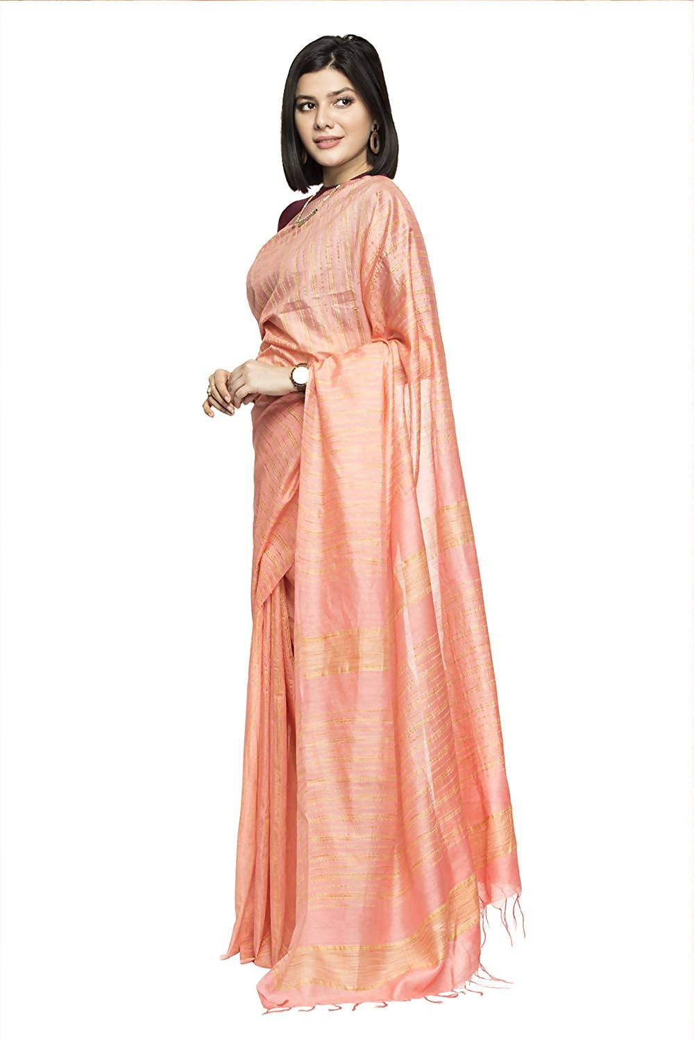 Women's Bhagalpuri Silk Sarees With Blouse Mfsaree_003 - Moeza