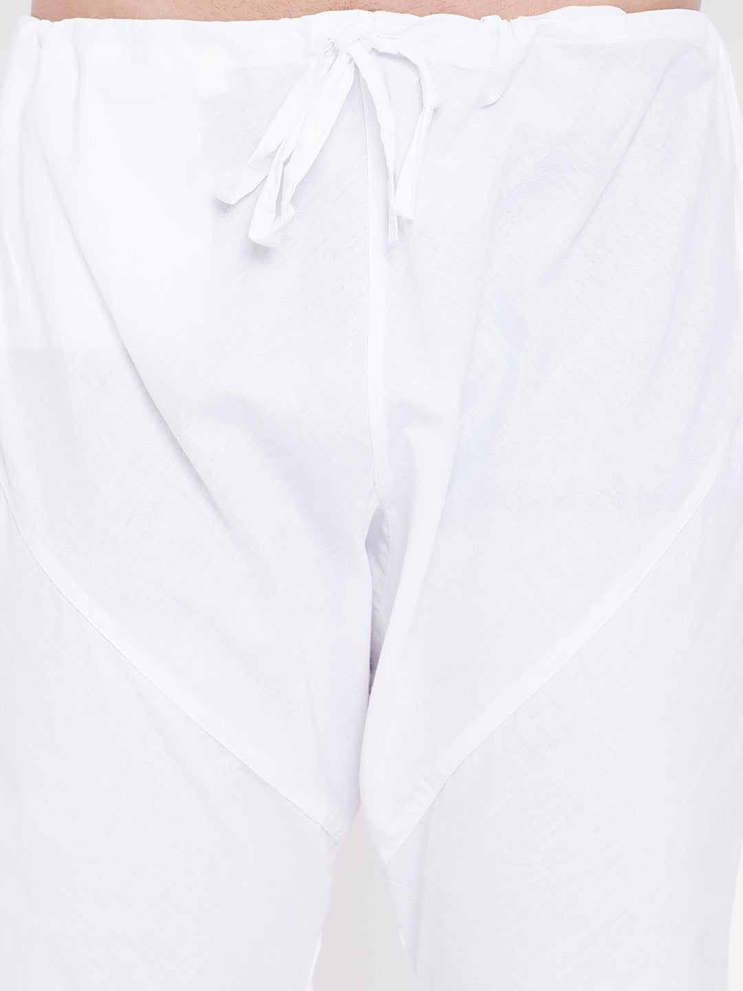 Men's Beige, Maroon And White Cotton Blend Jacket, Kurta and Pyjama Set - Vastramay