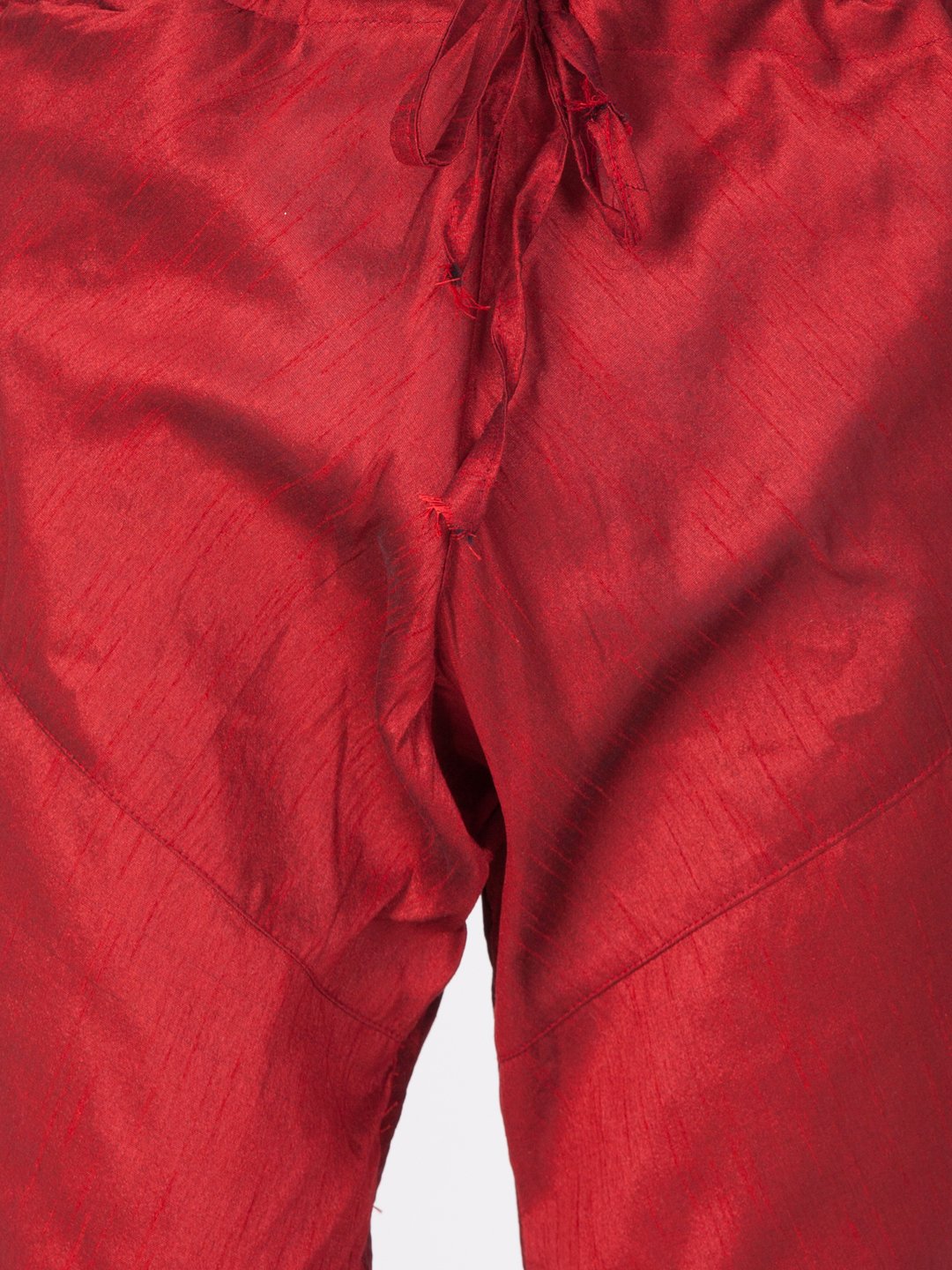 Men's Maroon Cotton Silk Blend Kurta, Pyjama &amp; Dupatta Set