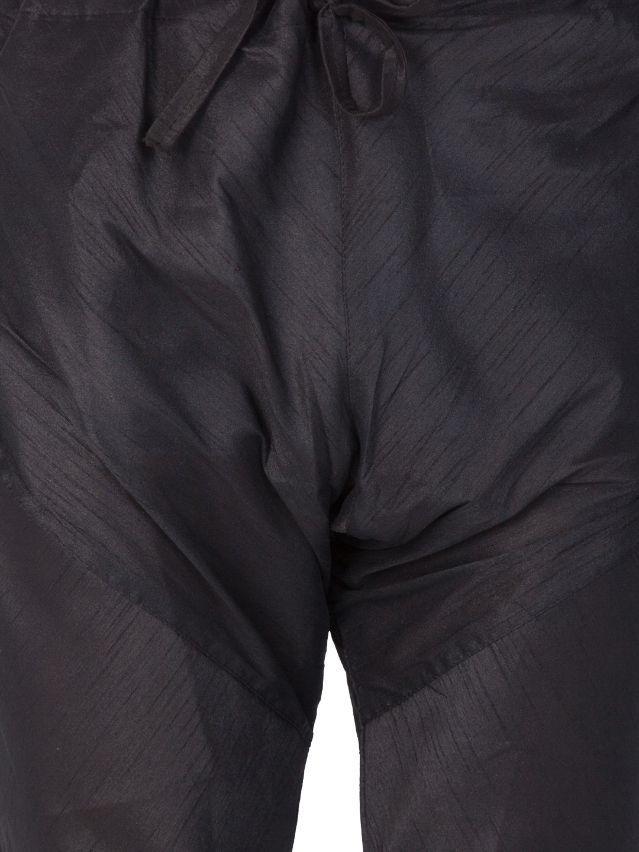 Men's Black Cotton Silk Blend Pyjama