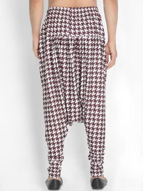 Men's Maroon Cotton Lycra Pyjama