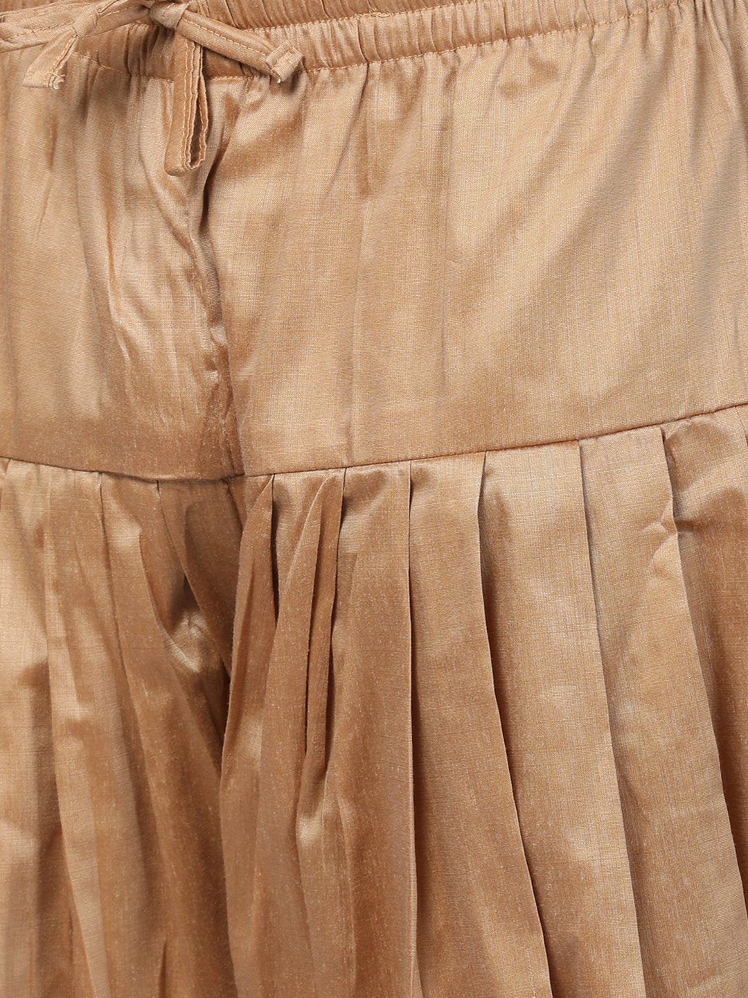 Men's Brown Cotton Blend Pathani Suit Set