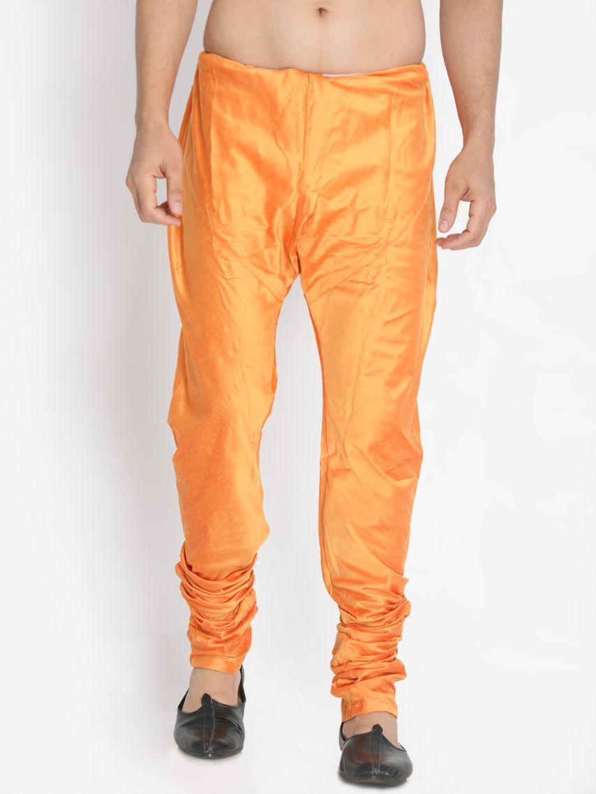 Men's Orange Cotton Blend Pyjama