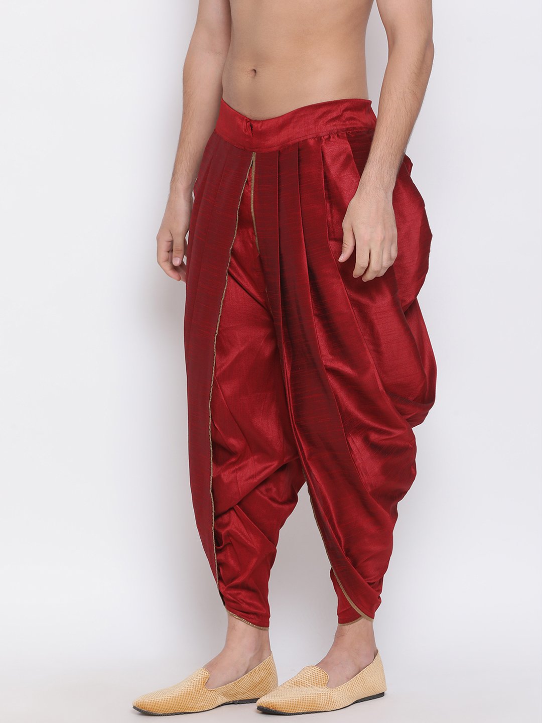 Buy Nazaakat by Samara Singh Black Dupion Silk Abstract Print Dhoti Pant  Online | Aza Fashions