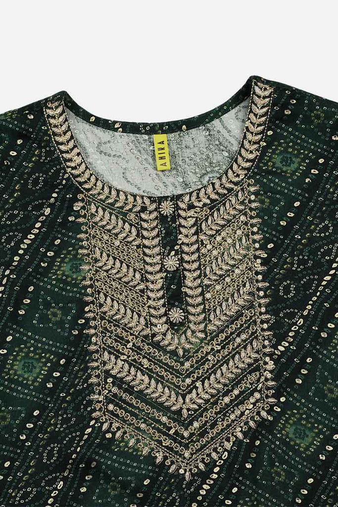 Women's Viscose Rayon Ethnic Printed Kurta
