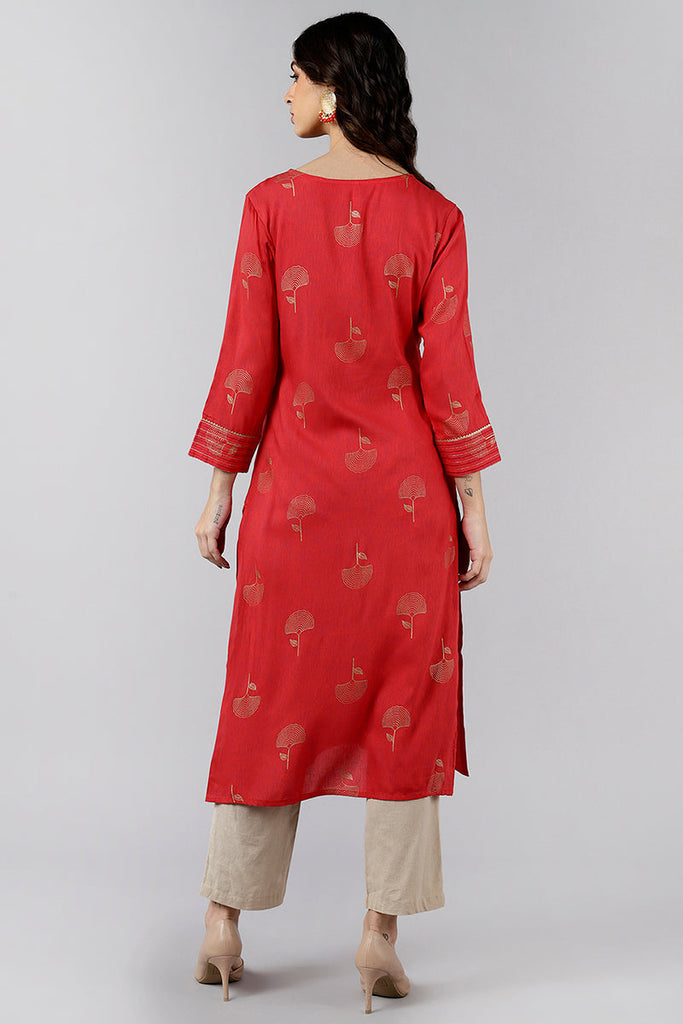 Women's Ahika Cotton Embroided Kurta