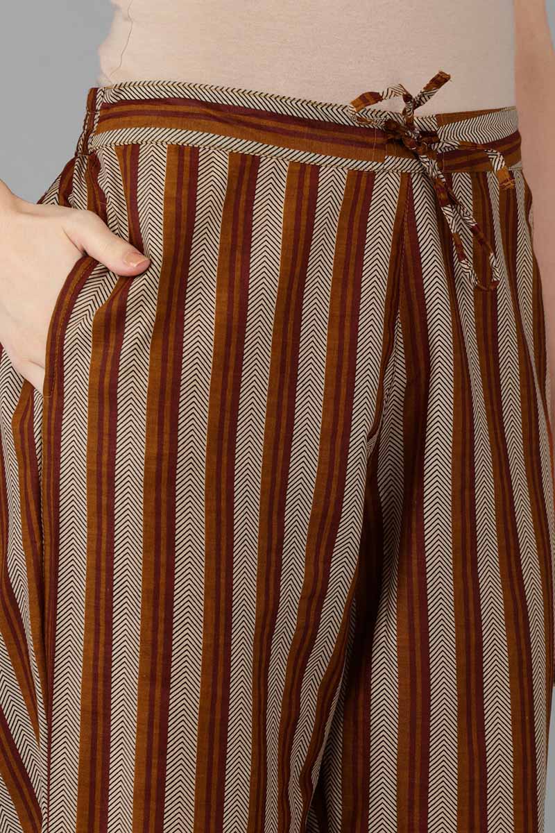 Women's Cotton Printed Kurta Pants With Dupatta - Ahika