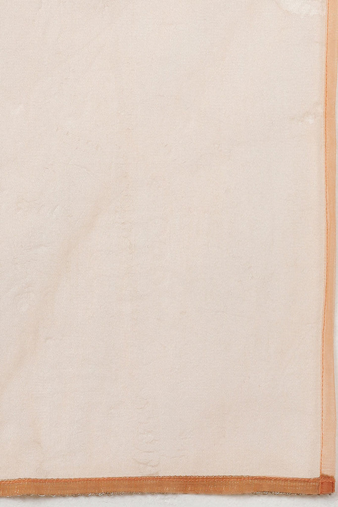 Women's Silk Blend Embroidered Mirror Work Kurta Pant With Dupatta