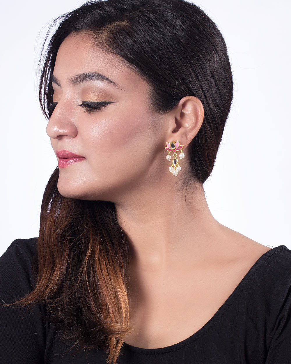 Women's Ombre Padmalakshmi Earrings - Voylla