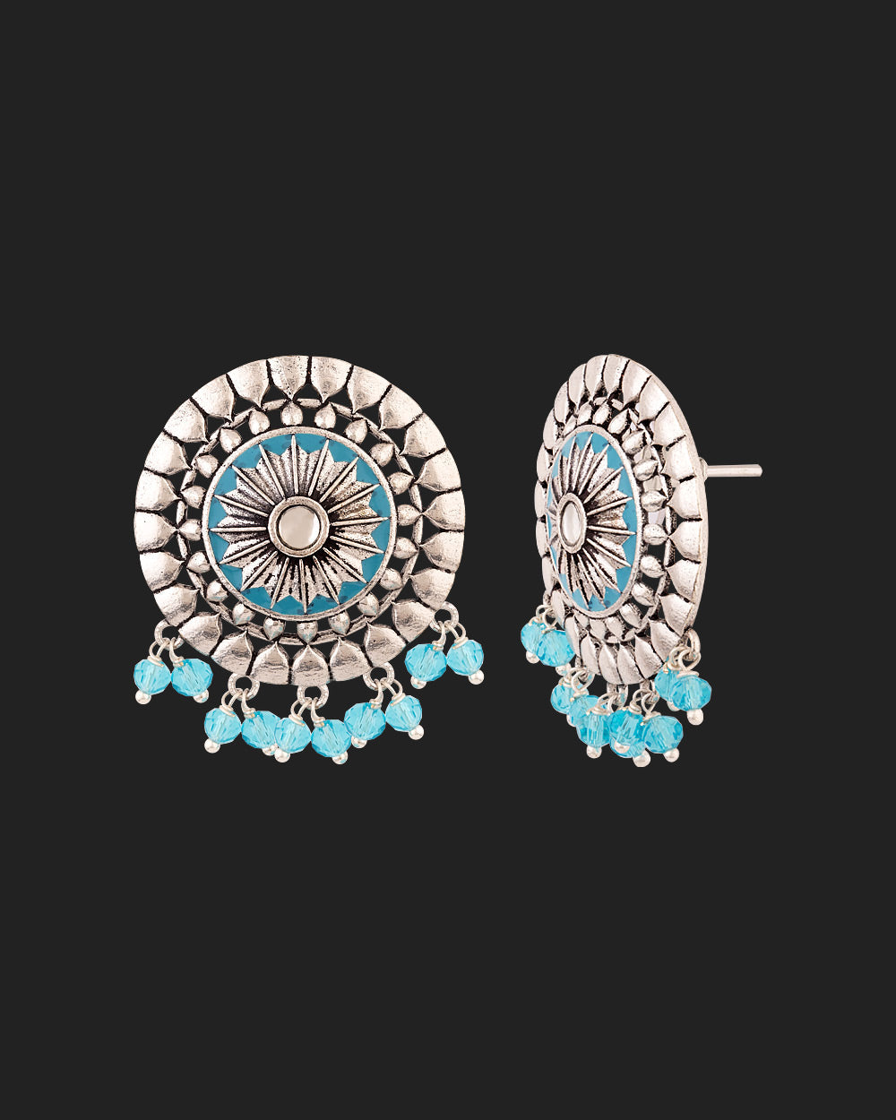 Women's Gwalior Dome Stud Earrings - Voylla
