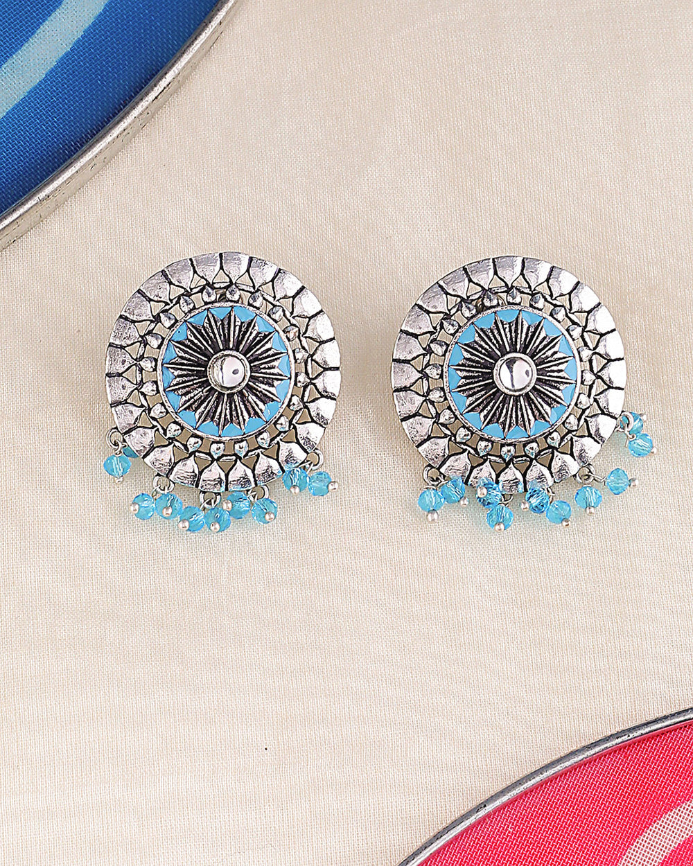 Women's Gwalior Dome Stud Earrings - Voylla