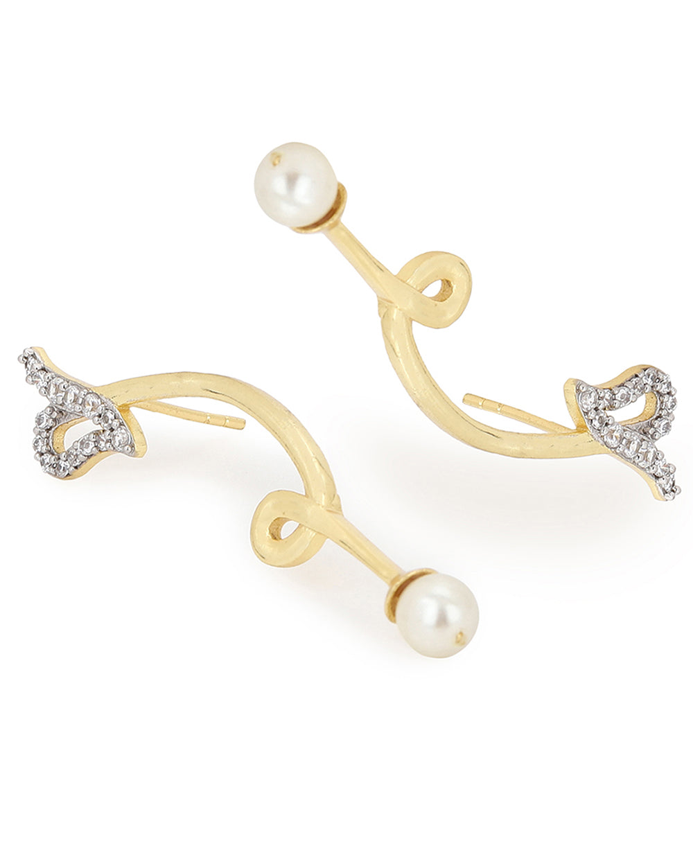 Women's Rose Gold Plated Brass Earring - Voylla