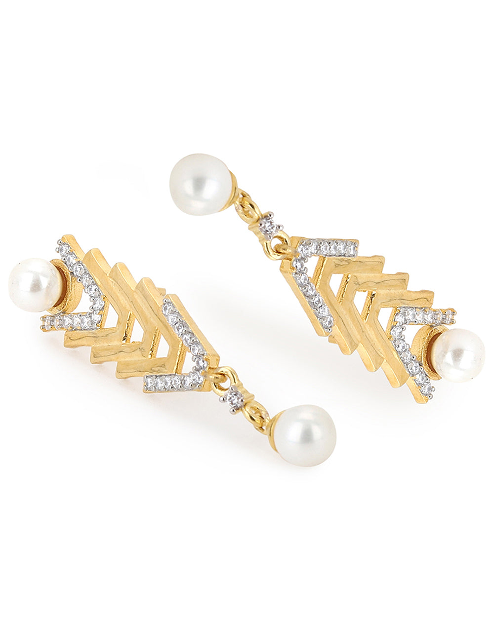 Women's Voylla Gold -Plated Brass Earrings - Voylla