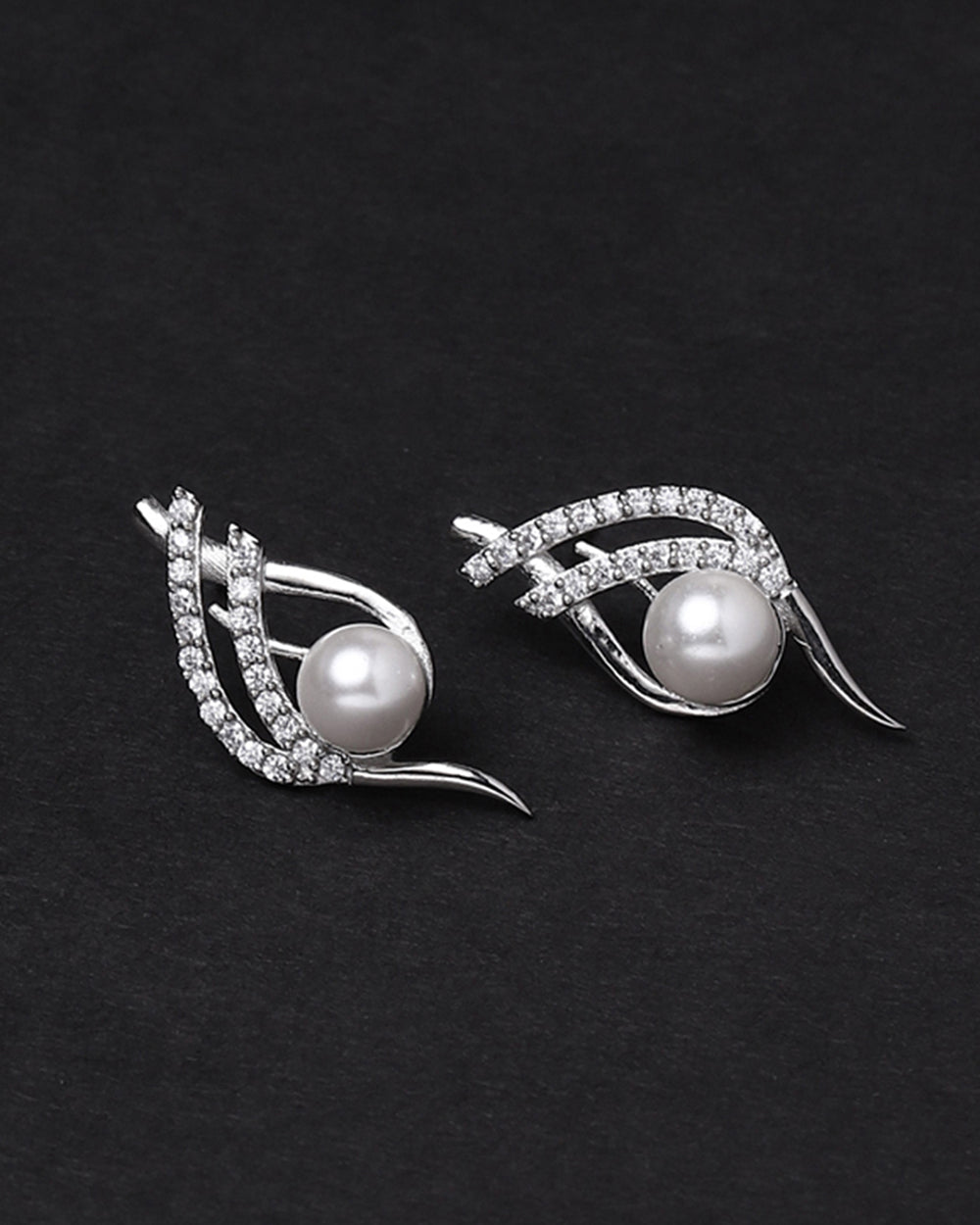 Women's Voylla Silver Brass Earrings - Voylla