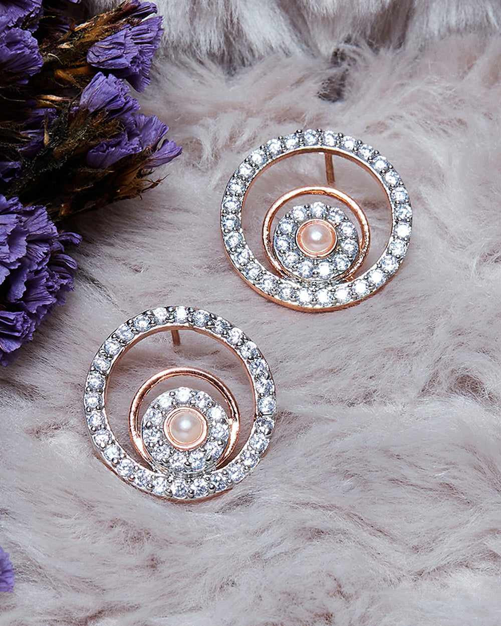 Women's Pearly Whites Designer Statement Earrings - Voylla