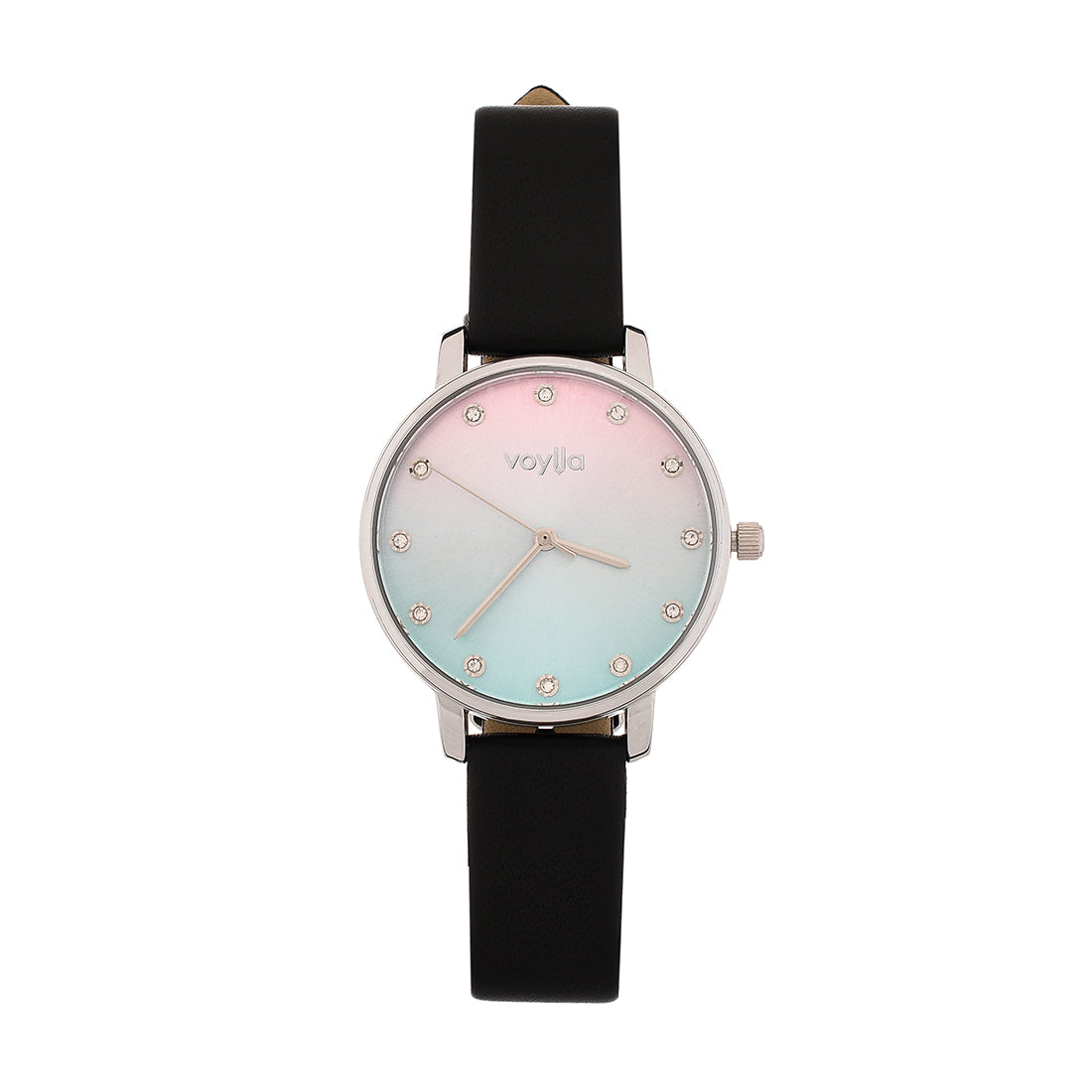 Voylla Studded Multicoloured Dial Watch - Voylla