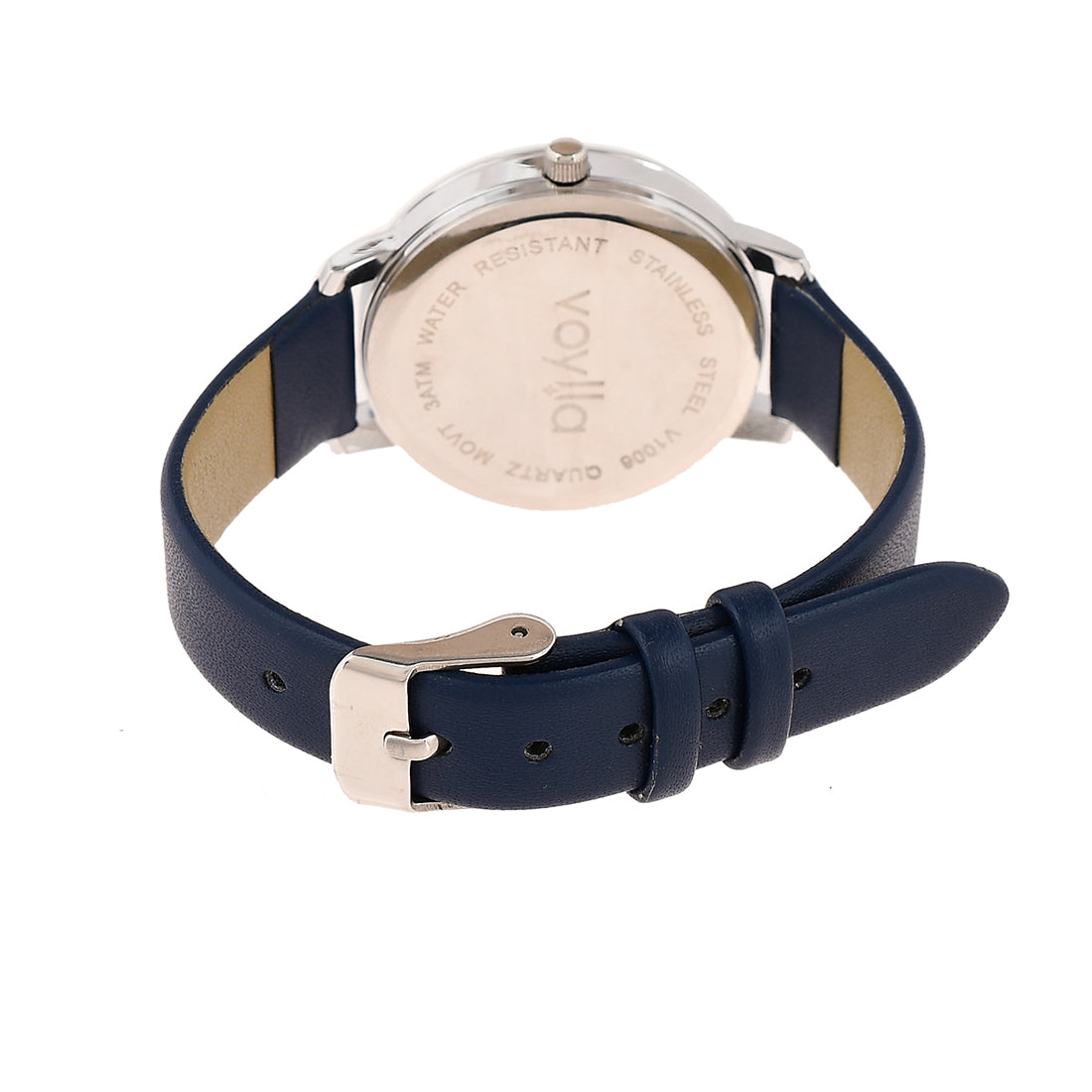 Voylla Studded Blue Dial Watch - Voylla
