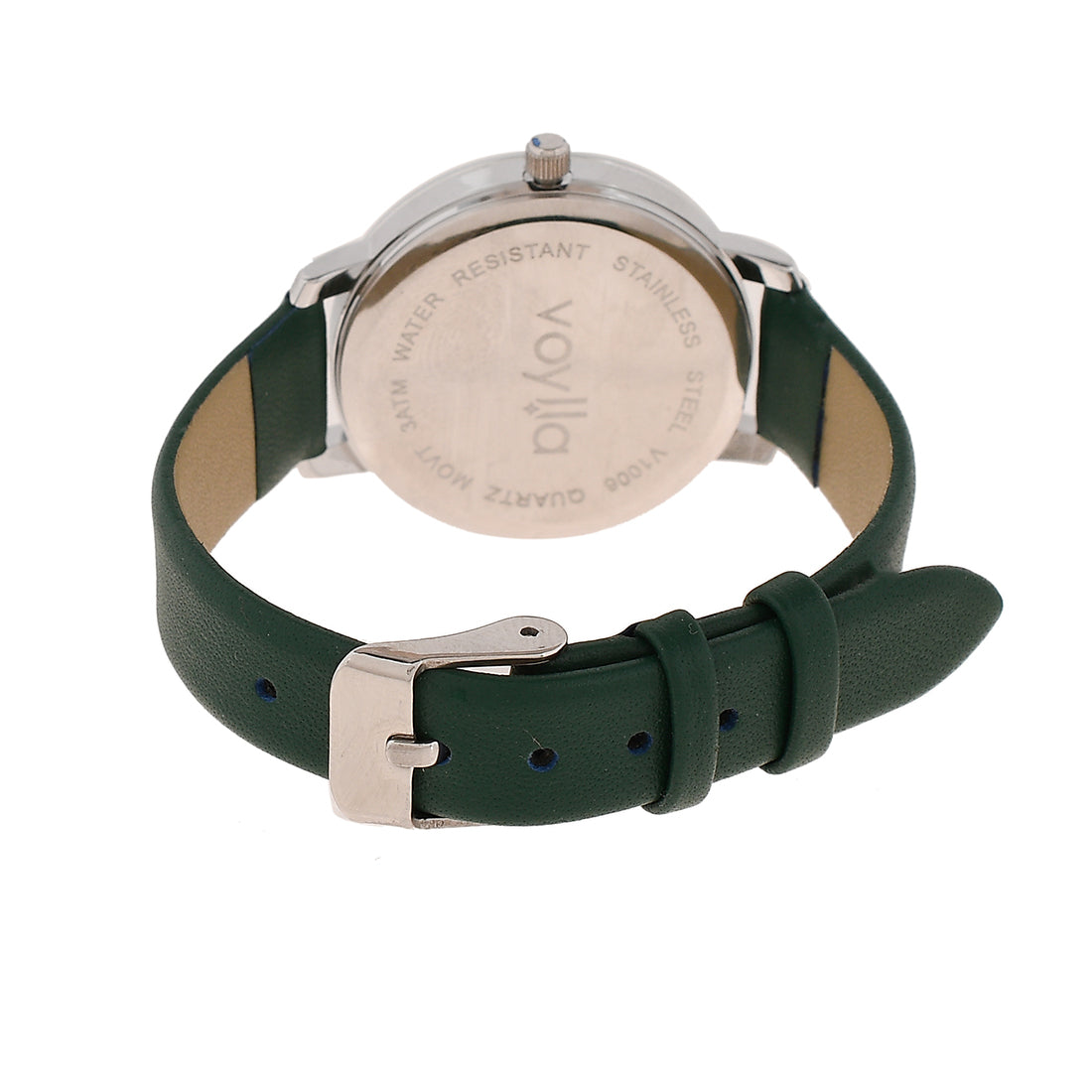 Voylla Studded Green Dial Watch - Voylla