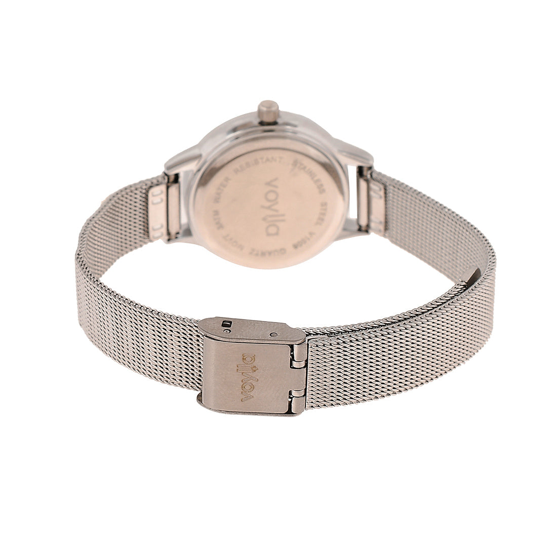 Voylla Silver Studded Dial Fashion Watch - Voylla