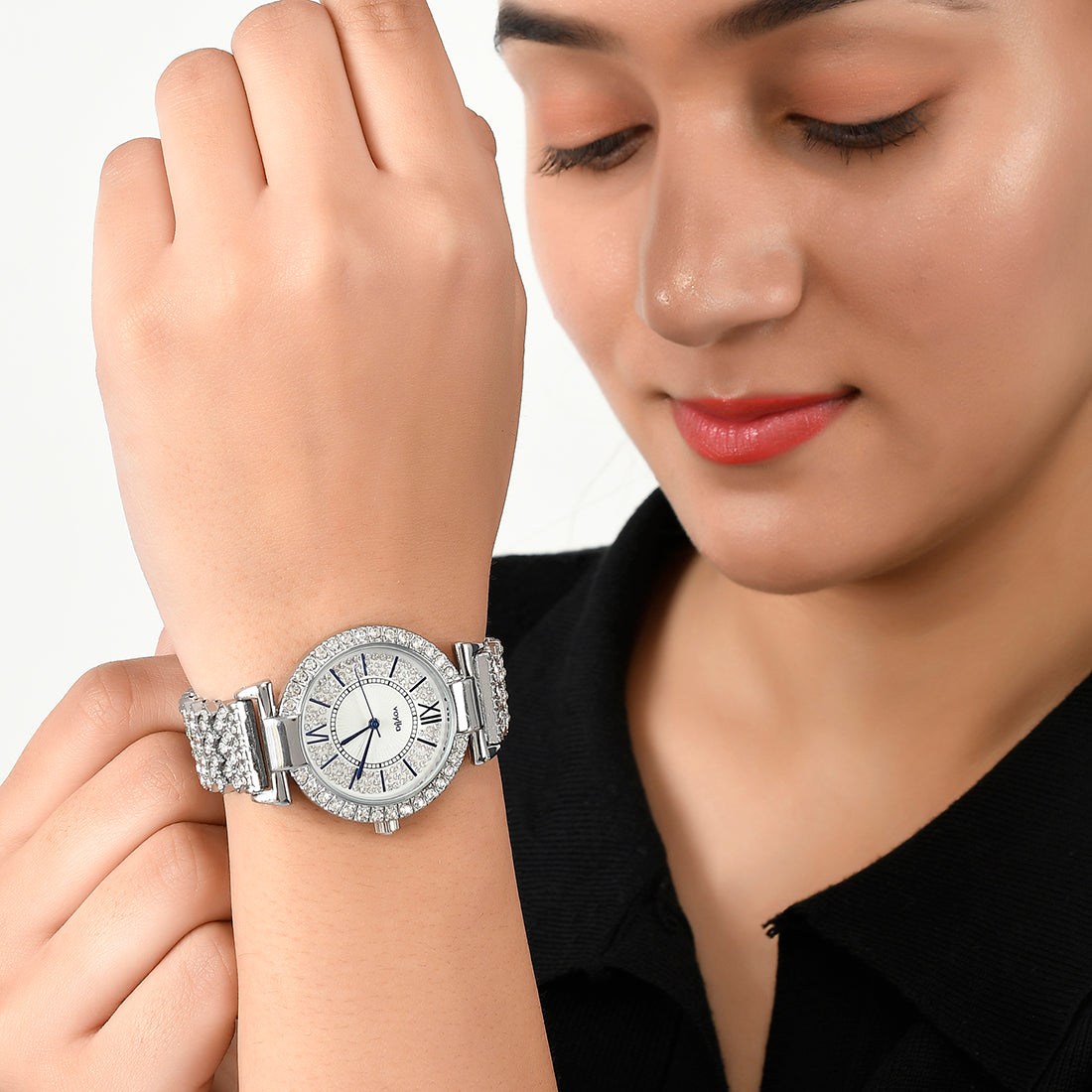 Voylla Luxurious Studded Analog Watch - Voylla